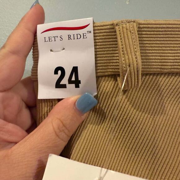 TuffRider Ribbed Knee Patch Equestrian Riding Pants Size 24 - Picture 4 of 4